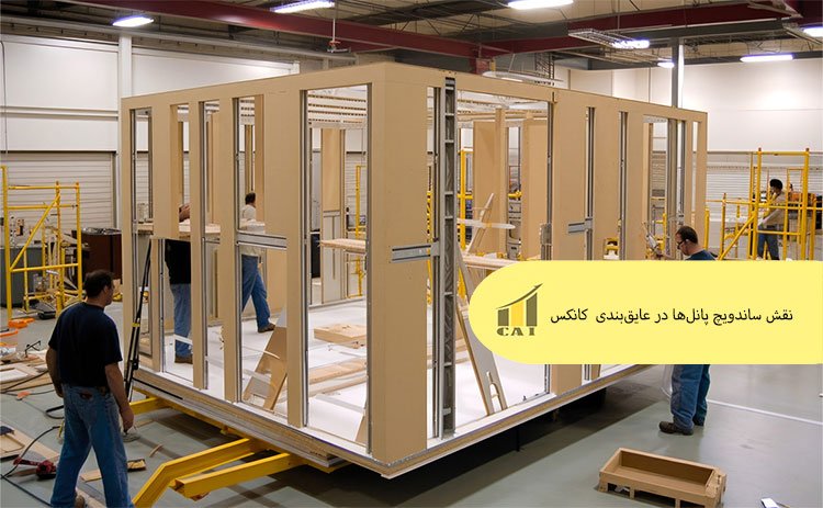 نقش ساندویچ پانل‌ها در عایق‌بندی و سبکی کانکس