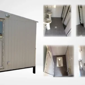 کانکس سرویس بهداشتی چهار چشمه توالت راهرو دار